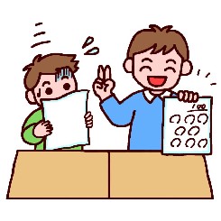 休日なのに・・・　【進研模試】