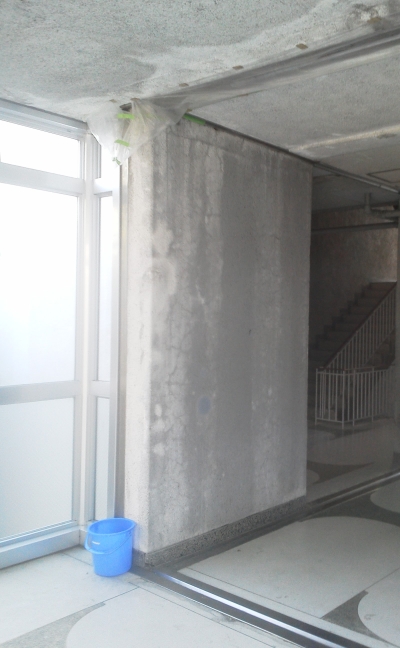 千里高校で雨漏りです。【その後-1】