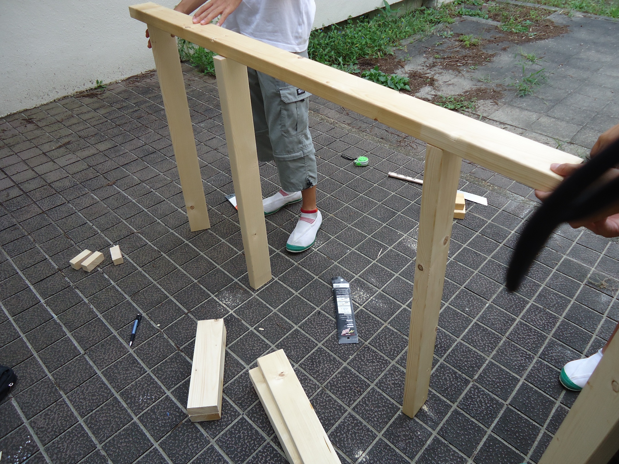 千里高校文化祭用の入場門作りの裏側【木材切り出し編】