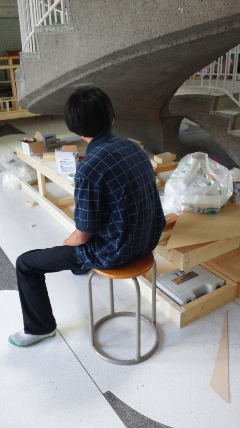 千里高校文化祭用の入場門作りの裏側【足大改造＆骨組み編】