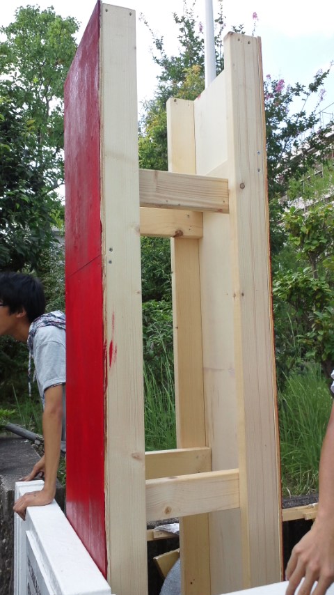 千里高校文化祭用の入場門作りの裏側【入場門設置編】
