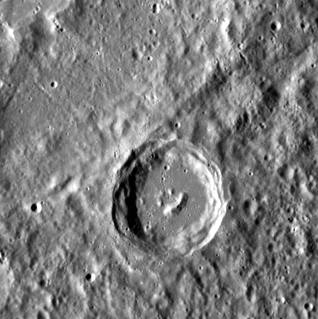 水星の表面にあるいろんな模様