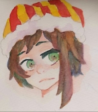 帽子被った少年を描きたかった